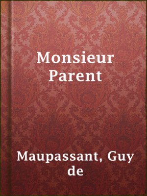 Monsieur Parent - ebook